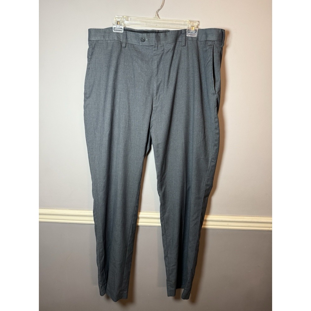 Louis Raphael Mens Tailored Dress Pants 40 / 31 Gray Solid